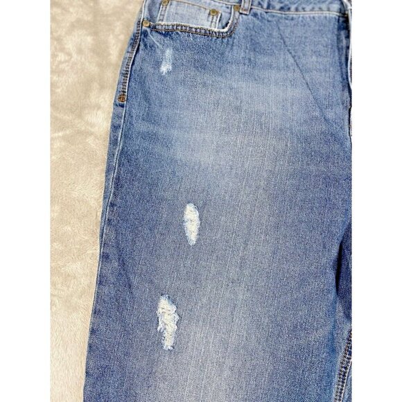 ELOQUII Denim Distressed Relaxed Ankle Length Jeans Women’s Sz 18W - Picture 13 of 14